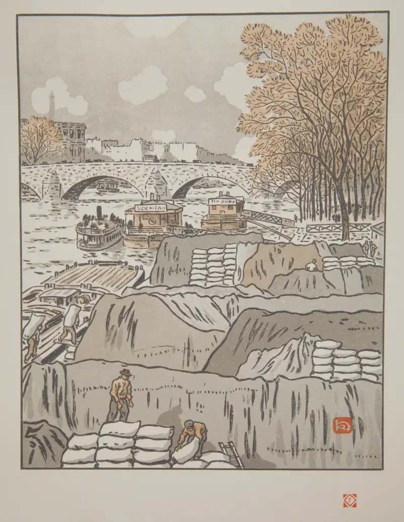 Du Pont des Saints Peres av Henri Rivière