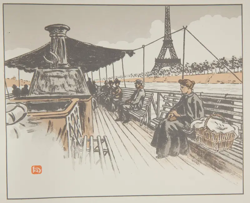 En bateau-mouche av Henri Rivière