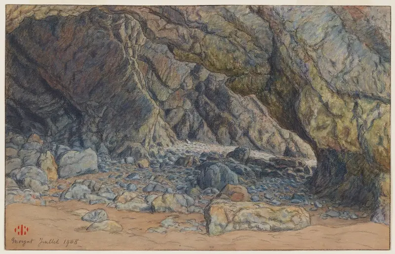Grottes de Morgat av Henri Rivière