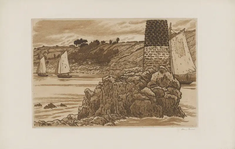 Prickmärket på Trieux av Henri Rivière