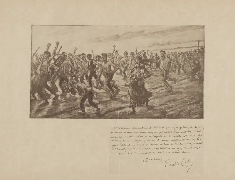 Arbetarnas revolt (Germinal) av Henri Rivière