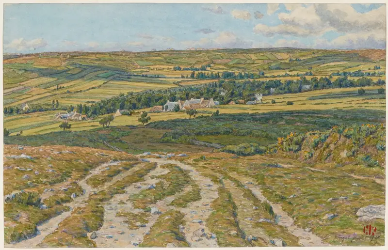 Landes de Lesquiffinec. Morgat av Henri Rivière
