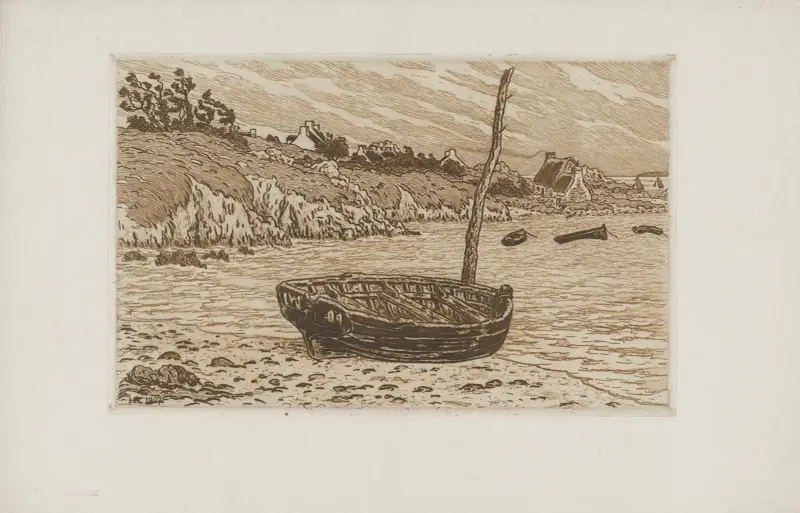 Le Vieux bateau av Henri Rivière