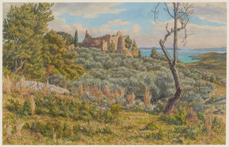 Det gamla slottet. Bormes av Henri Rivière