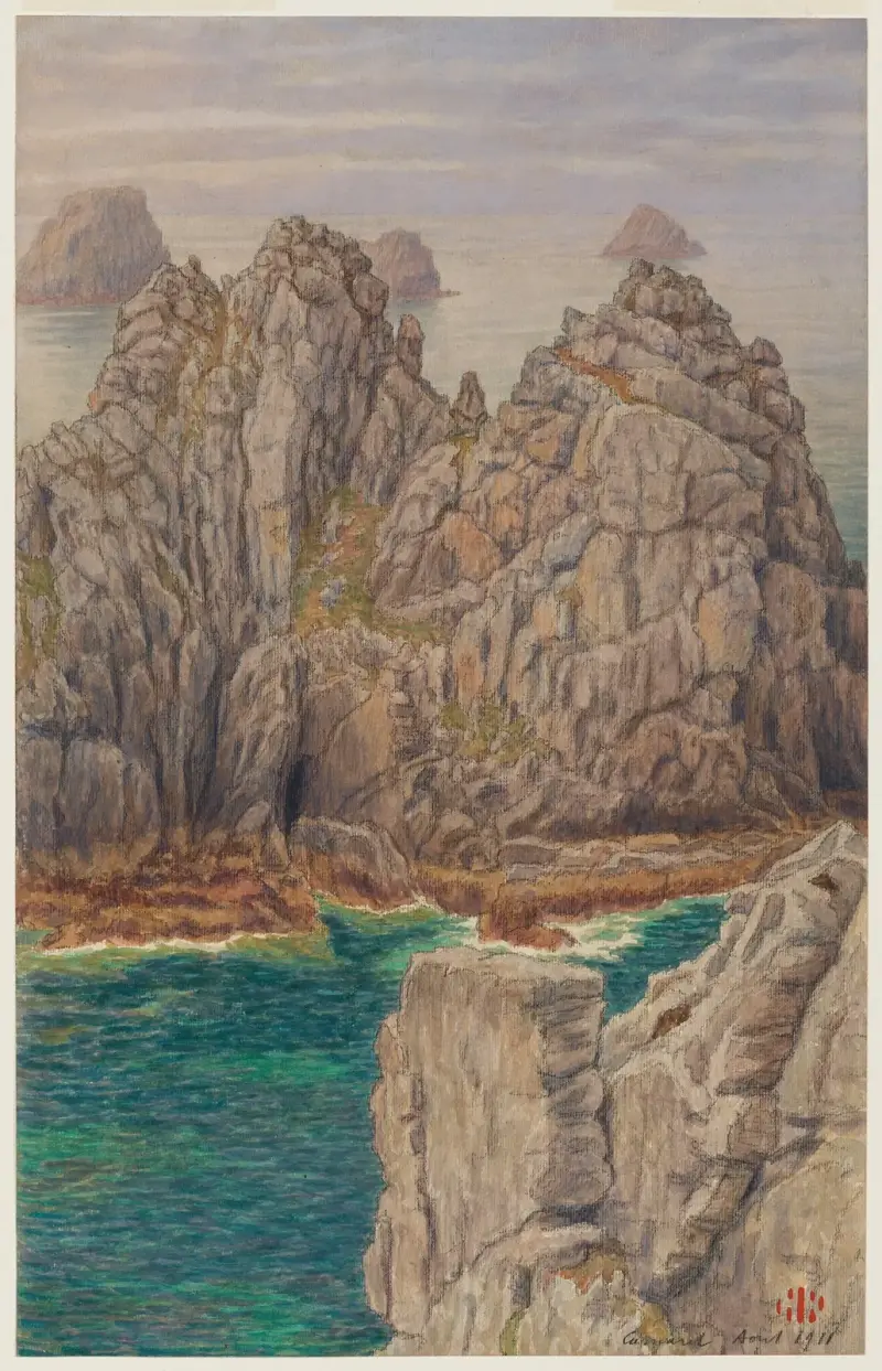 Les tas de pois. Camaret av Henri Rivière