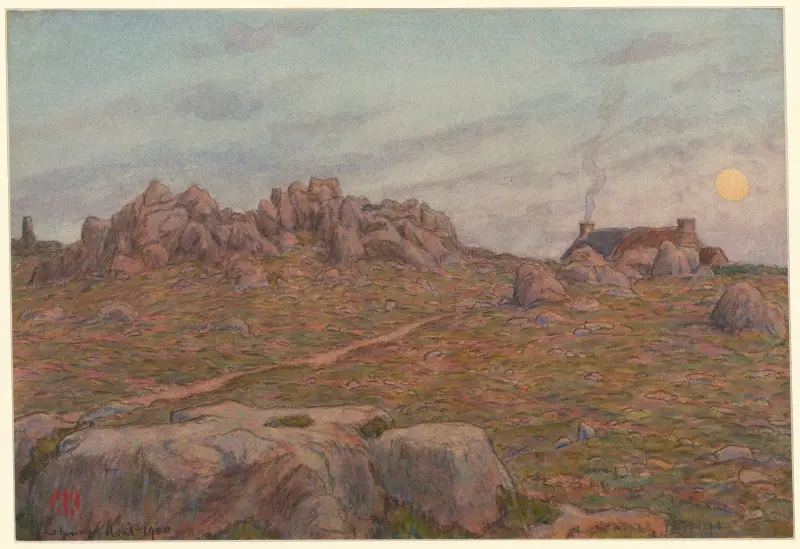 Mondaufgang bei Roc-Neven, 1900 von Henri Rivière