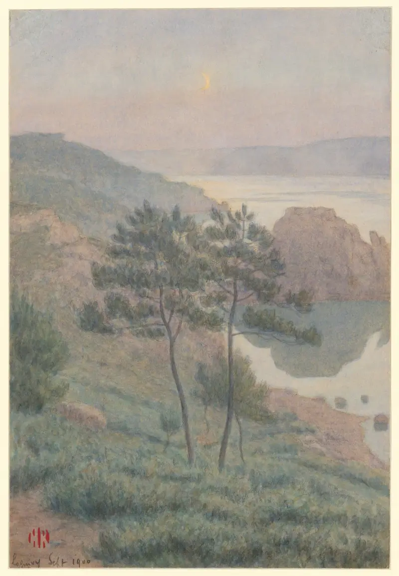 Loguivy, första kvartalet i dimma, Landiri av Henri Rivière