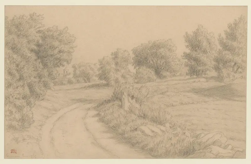 Lourmarin av Henri Rivière