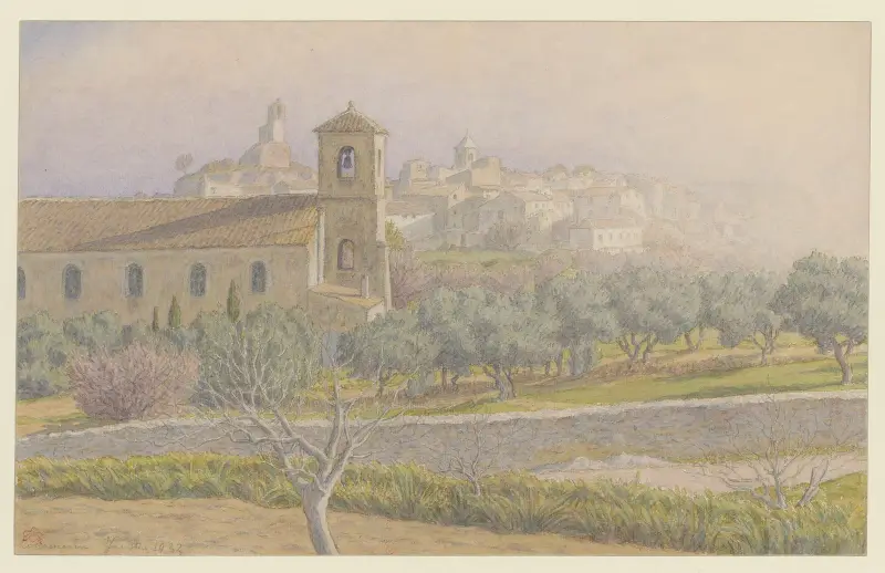 Lourmarin av Henri Rivière