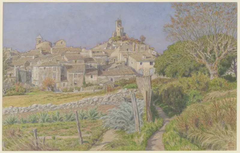 Lourmarin av Henri Rivière