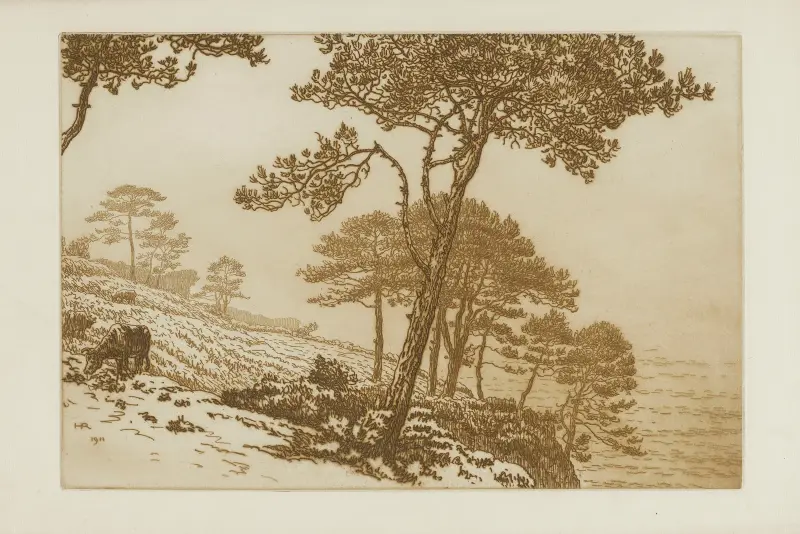 Dimmig morgon av Henri Rivière