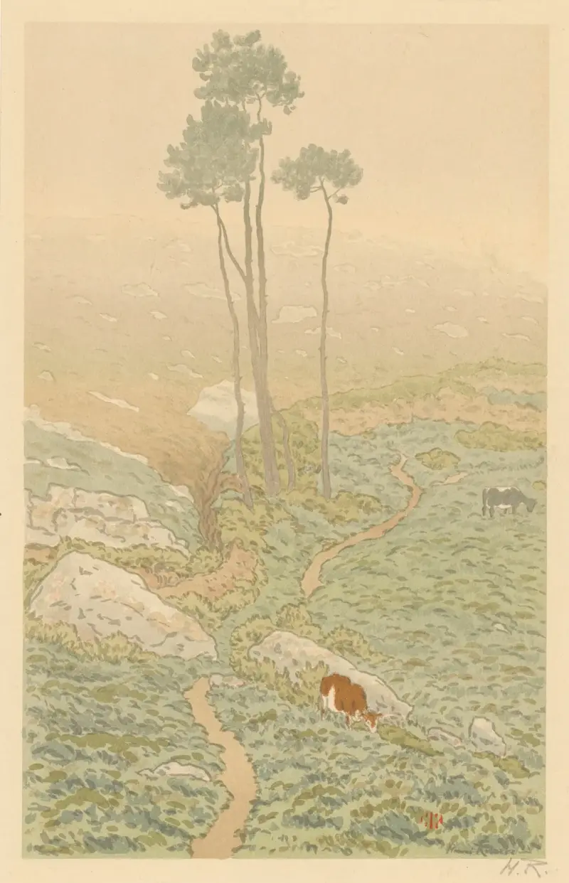 Dimma om morgonen i Loguivy av Henri Rivière