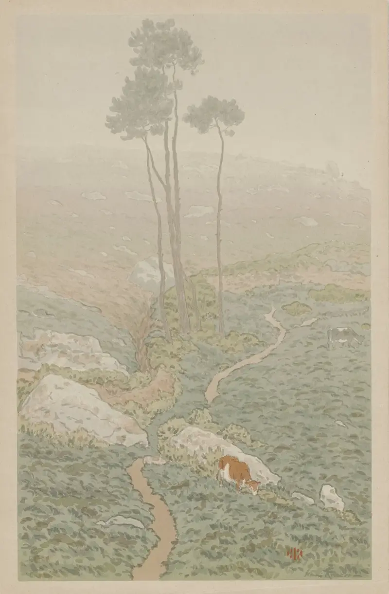 Dimridå morgon av Henri Rivière
