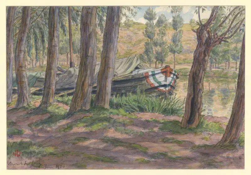 Moret-sur-Loing av Henri Rivière