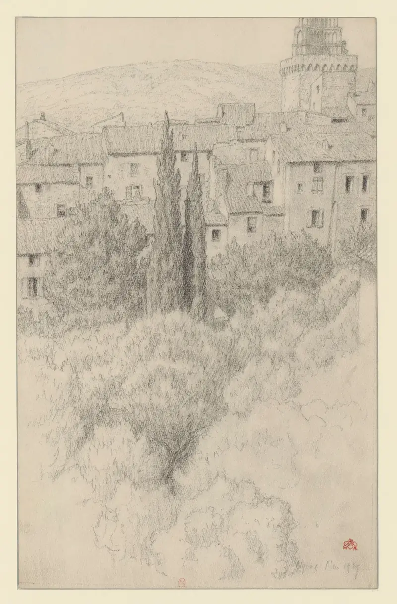 Nyons av Henri Rivière