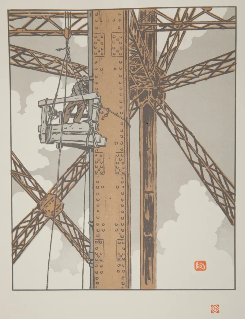 Klempner im Turm von Henri Rivière