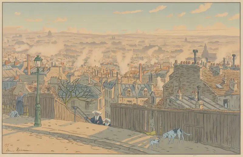 Parisian Landscapes; Paris seen from Montmartre av Henri Rivière