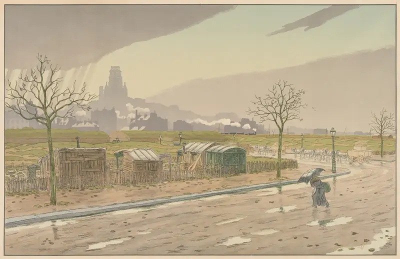 Parisian Landscapes; The Fortifications av Henri Rivière