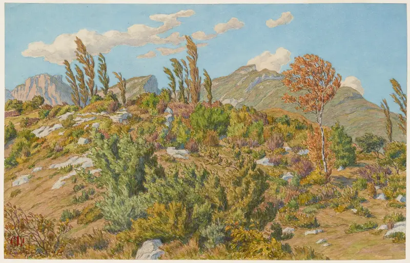 Plateaux de Barberaz av Henri Rivière