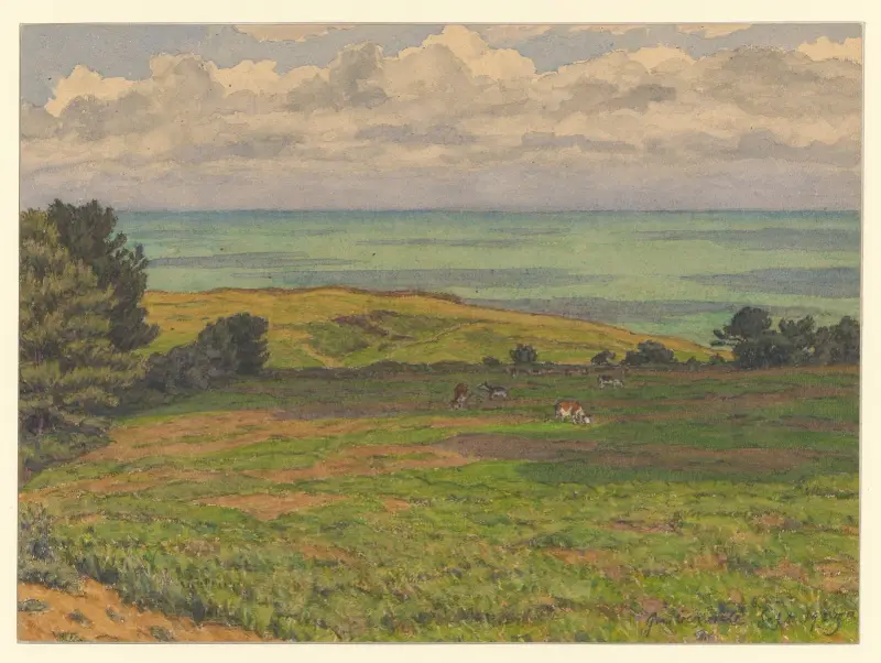 Quiberville av Henri Rivière