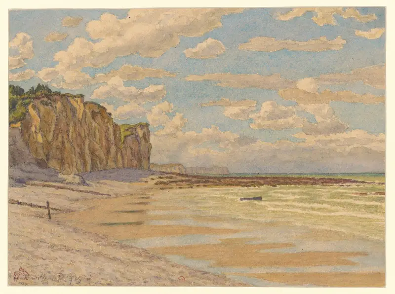 Quiberville av Henri Rivière