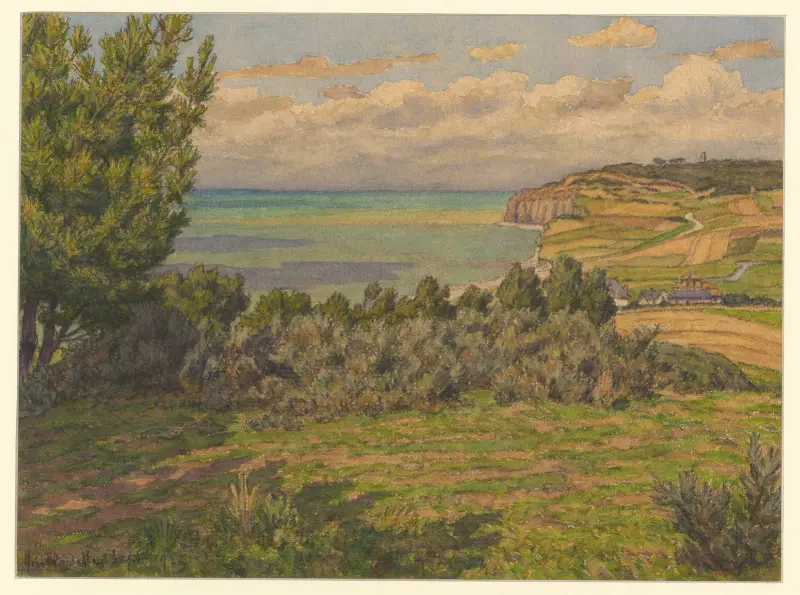 Quiberville av Henri Rivière
