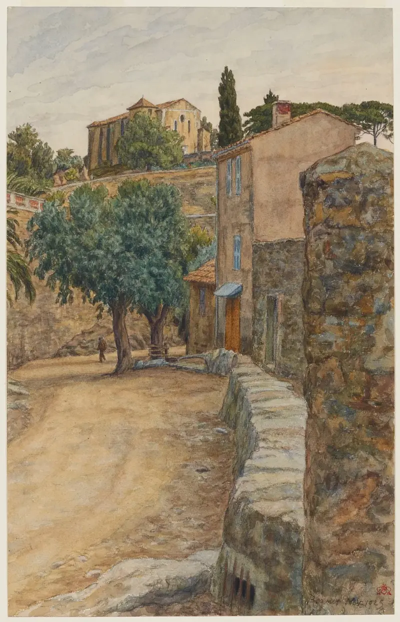 Rue à Bormes av Henri Rivière