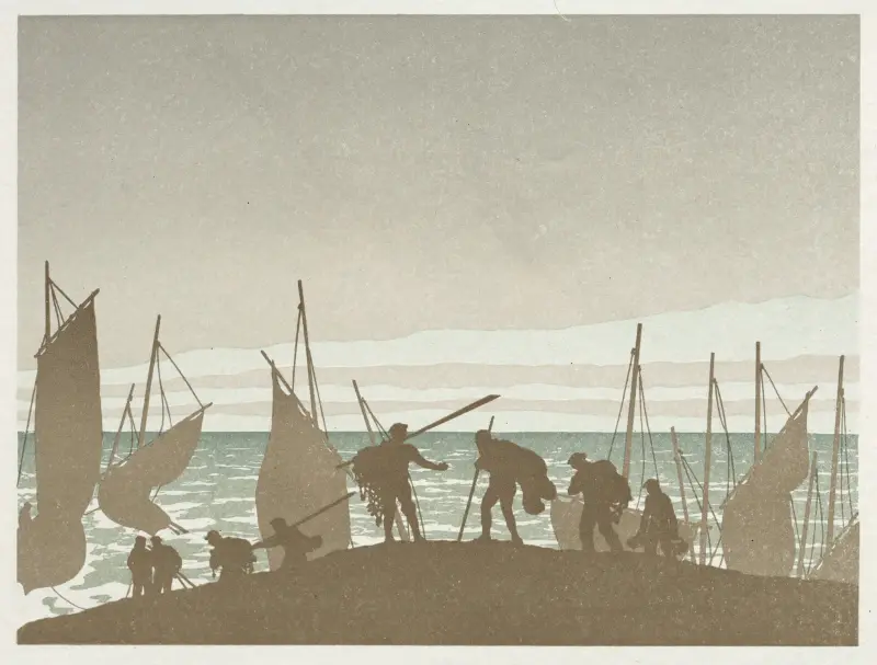 The Wandering Jew; The Fishermen av Henri Rivière