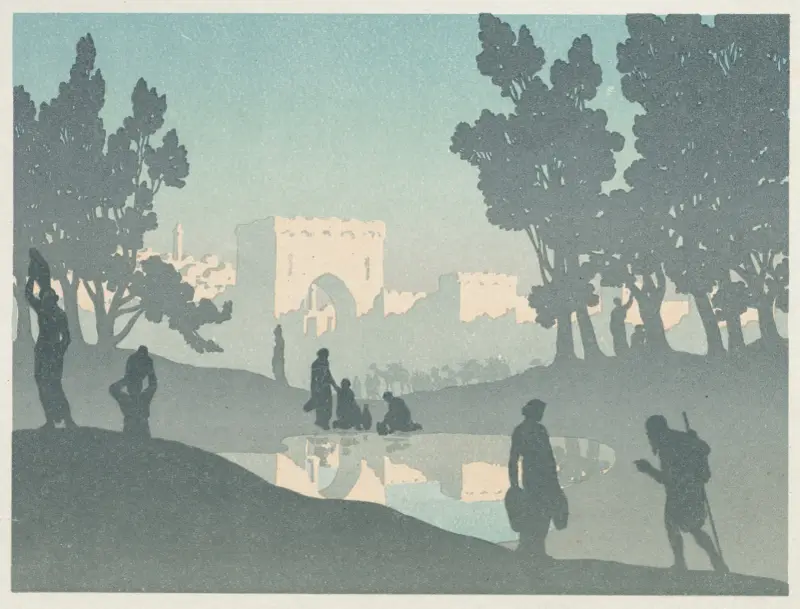 Den vandrande juden; Den gamla staden av Henri Rivière