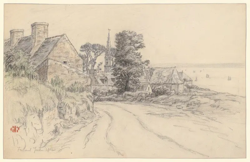 Tréboul av Henri Rivière