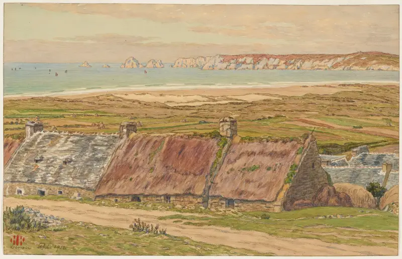 By och vik vid Dinan av Henri Rivière