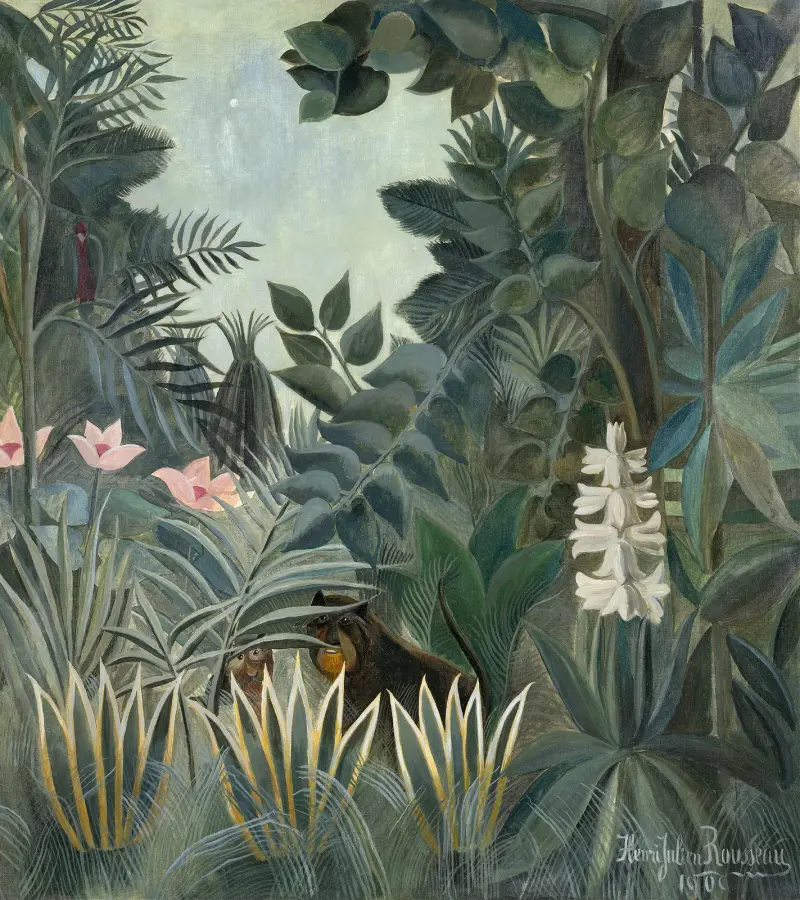 Der äquatoriale Urwald von Henri Rousseau