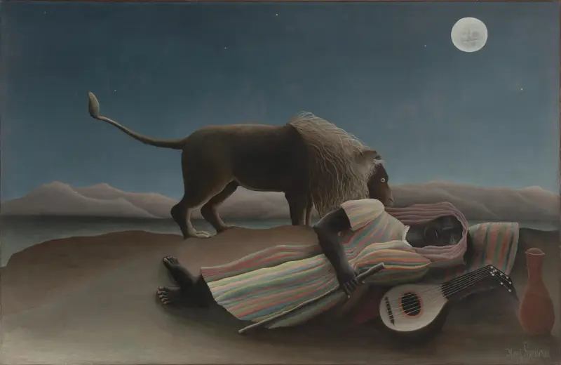 Spící cikánka, Henri Rousseau