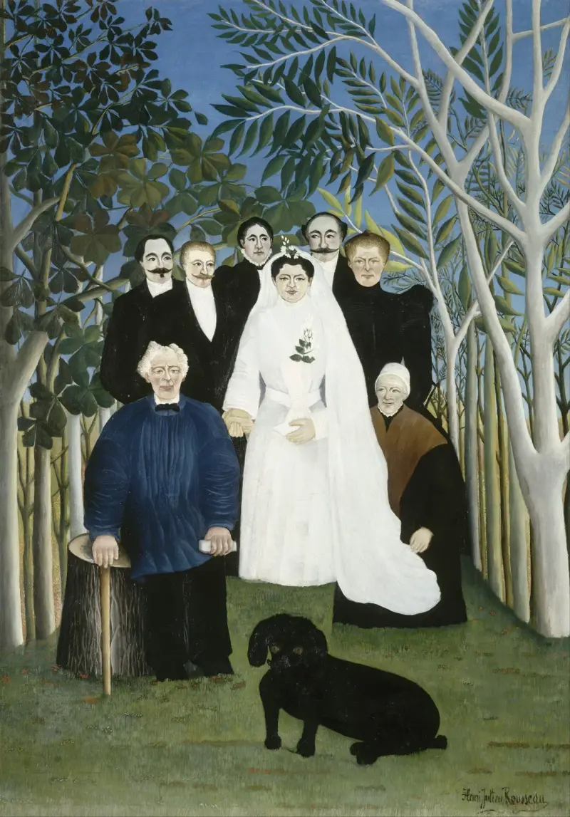 Die Hochzeitsgesellschaft von Henri Rousseau