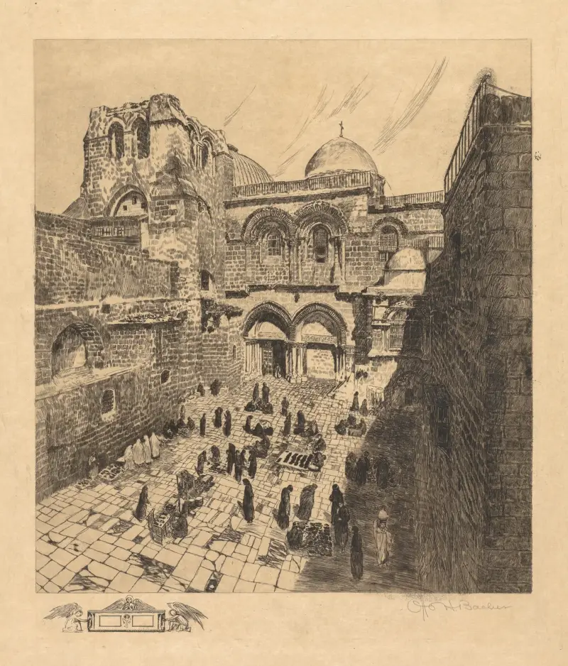 Grabeskirche, Jerusalem von Otto Henry Bacher