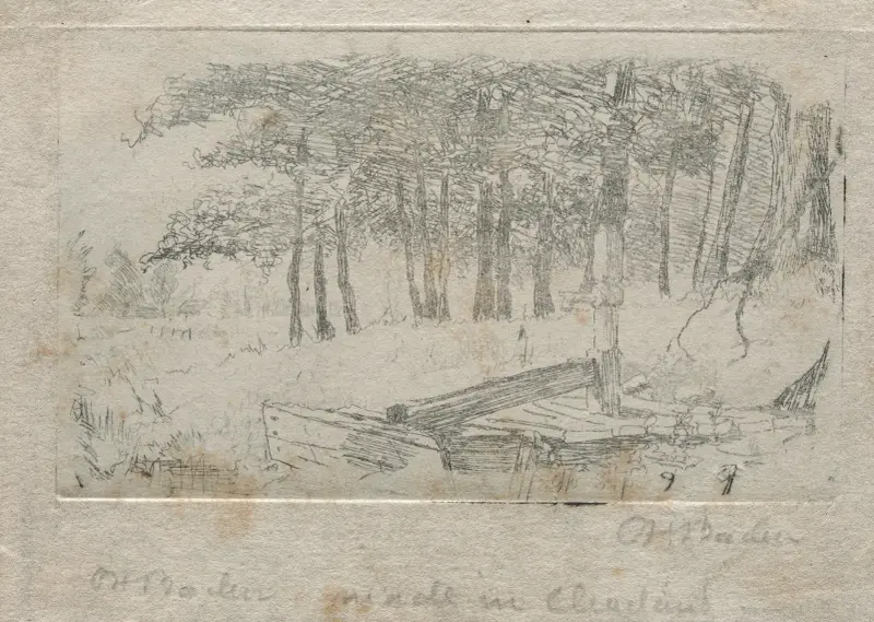 Skizze aus der Natur von Otto Henry Bacher