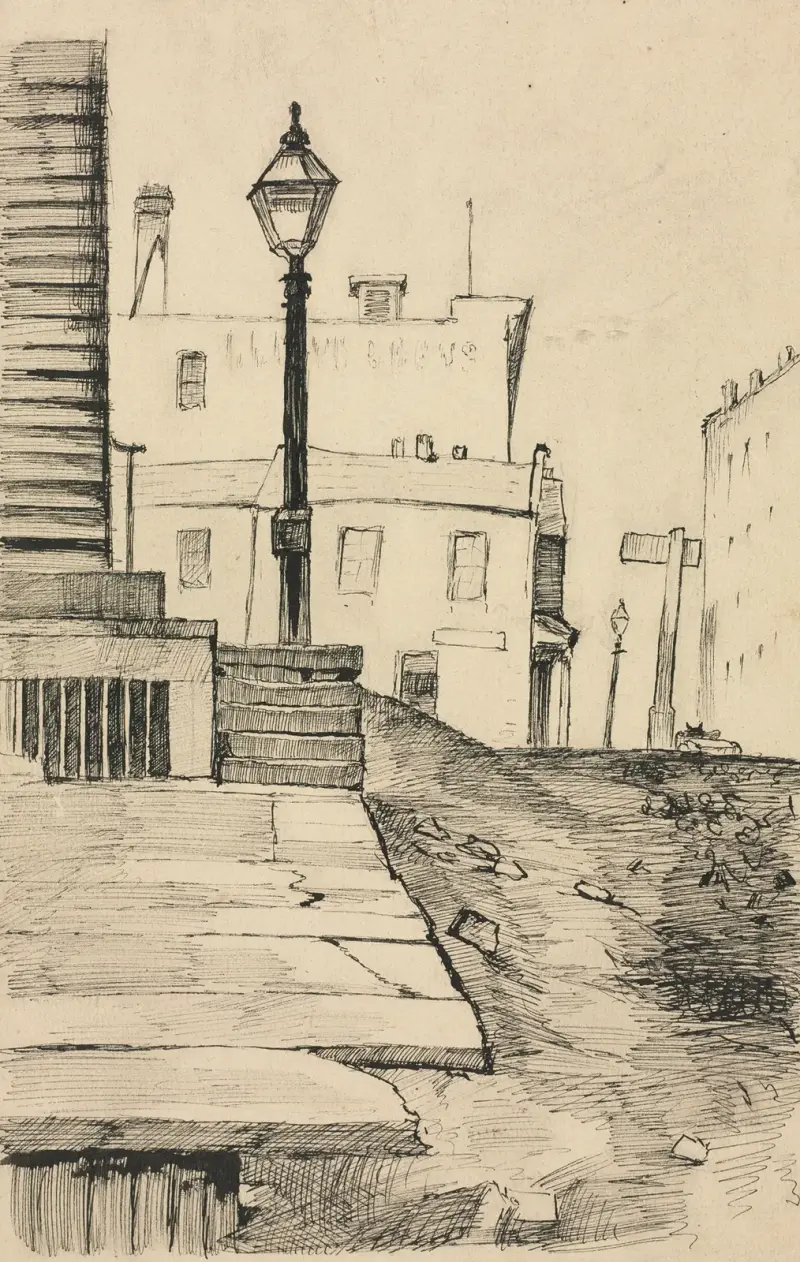 Street Scene, Cleveland av Otto Henry Bacher