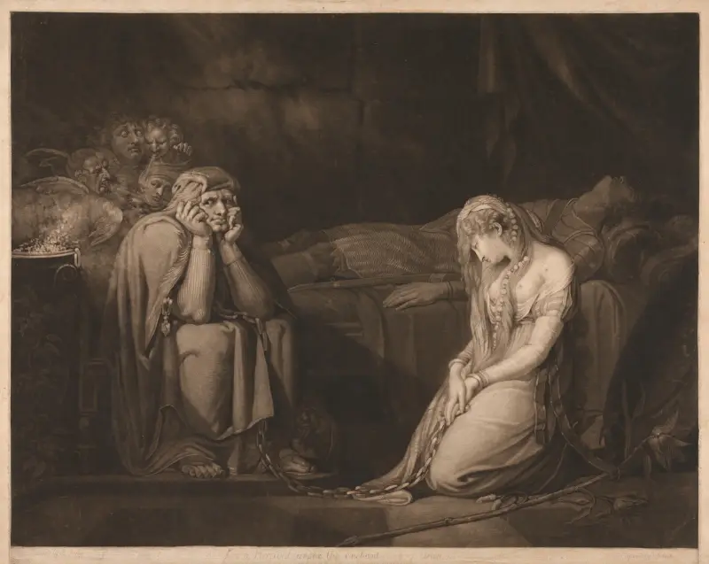 Bellsane och Parcival under Urmas förtrollning av Henry Fuseli