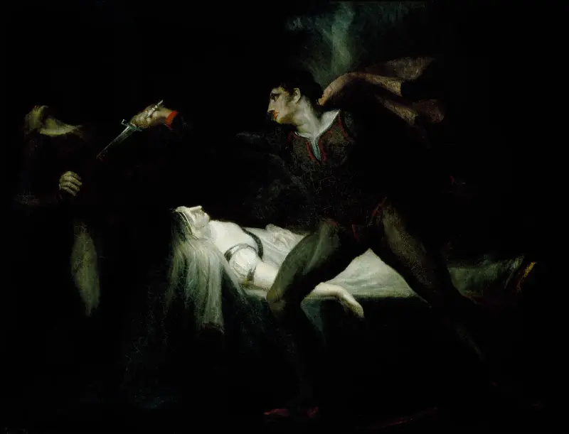 Romeo ersticht Paris an Julias Bahre von Henry Fuseli