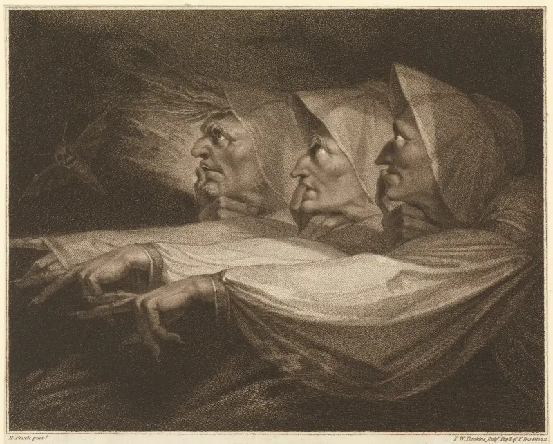 De tre häxorna av Henry Fuseli