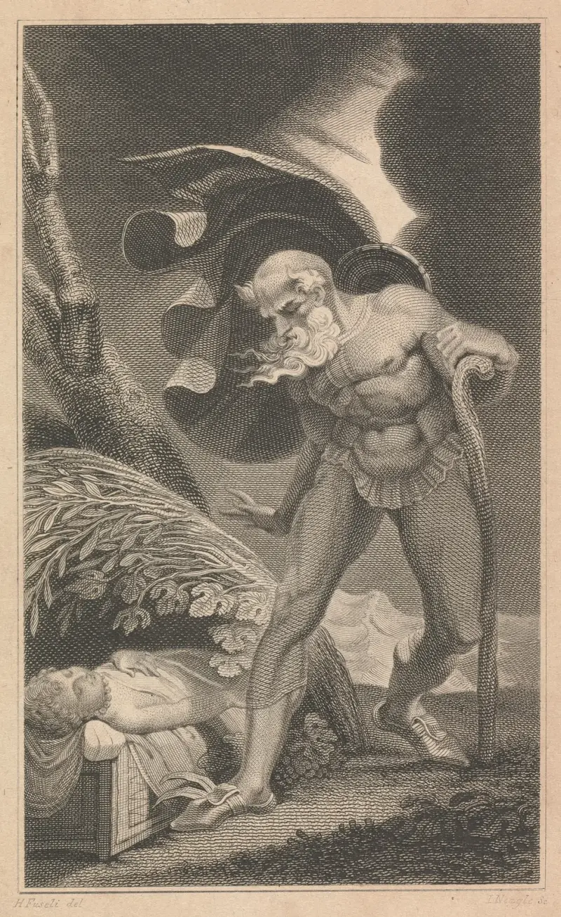 Vintersagan, akt 3, scen 3 av Henry Fuseli