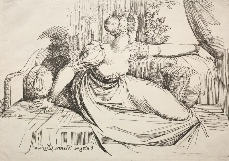 Woman on a Sofa av Henry Fuseli