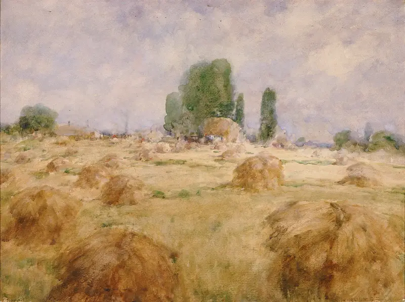 Field Of Wheat Shock av William Henry Holmes
