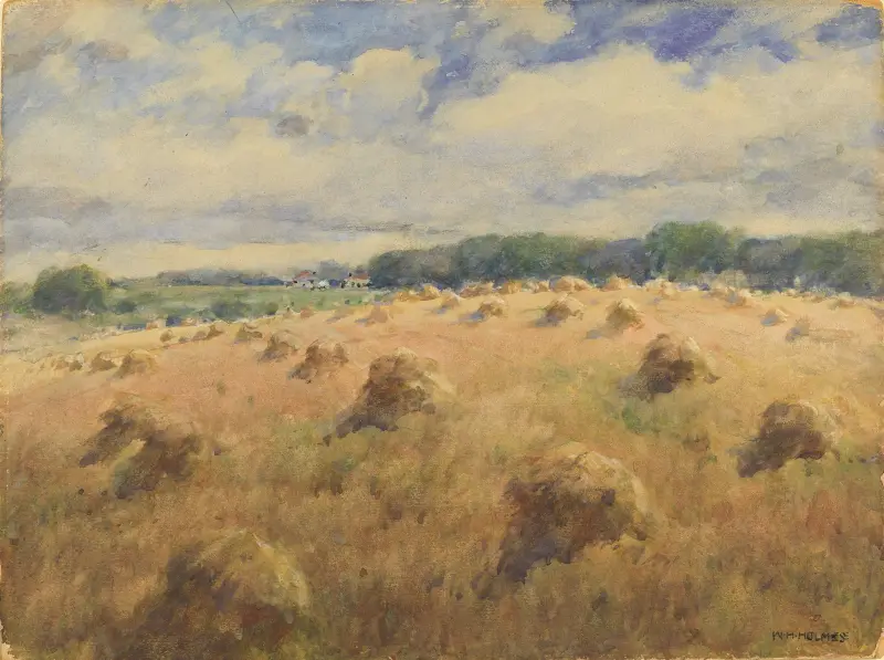 Pšeničná pole v Marylandu, William Henry Holmes
