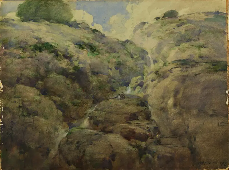 Horská soutěska, Colorado, William Henry Holmes