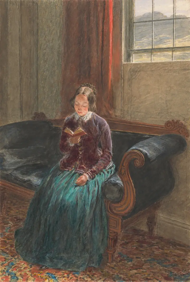 Dáma čtoucí, William Henry Hunt