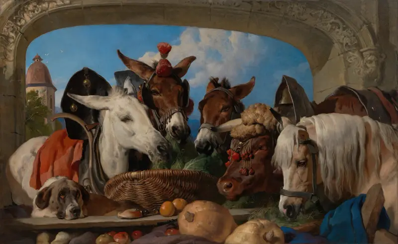 A Group of Animals, Geneva av Sir Edwin Henry Landseer