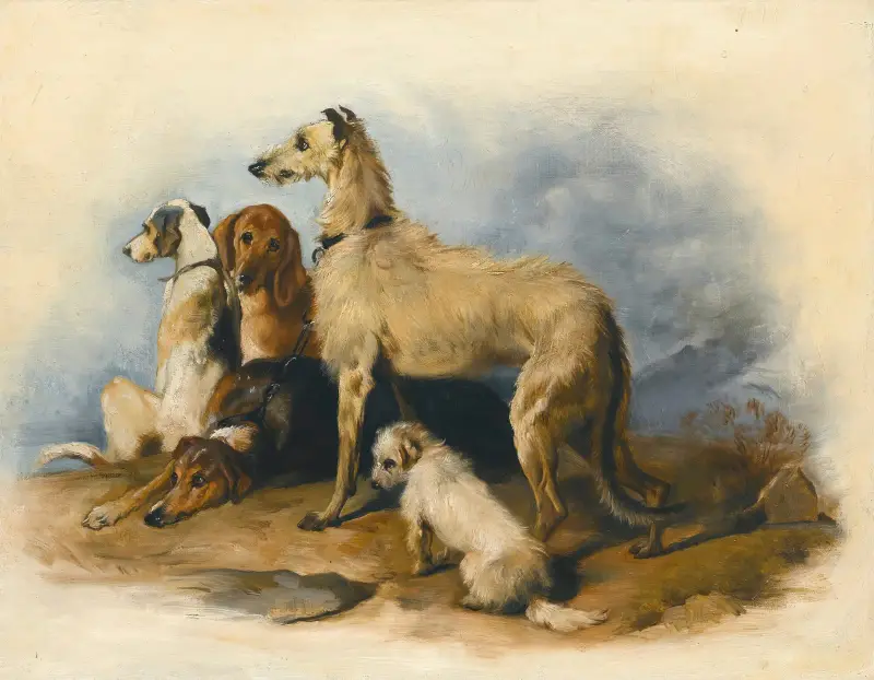 Hundar från högländerna av Sir Edwin Henry Landseer