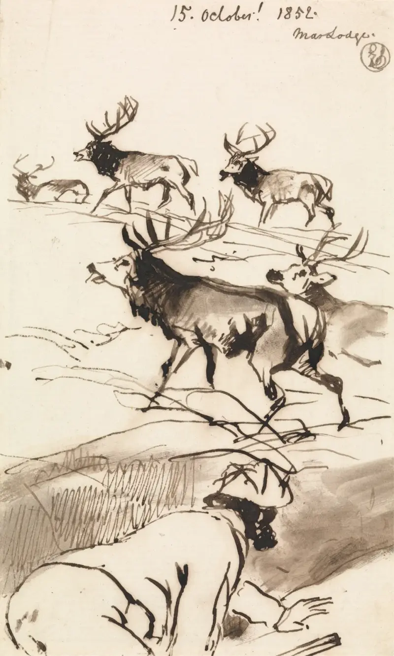 The Deer-Stalker, Oct. 15, 1852 av Sir Edwin Henry Landseer