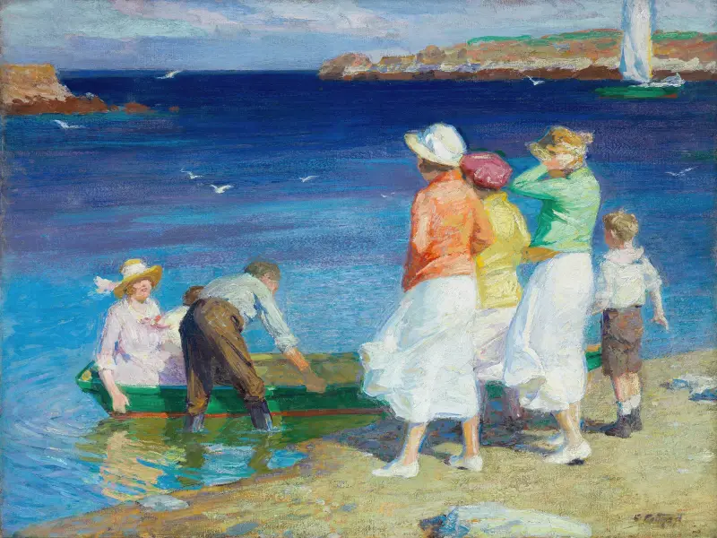 Výlet na plachetnici (Going for a Sail), Edward Henry Potthast